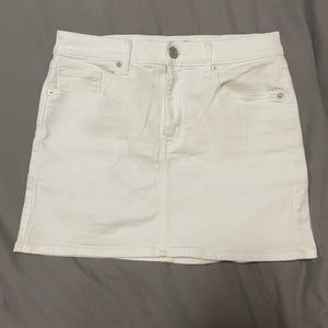 Express white mini skirt